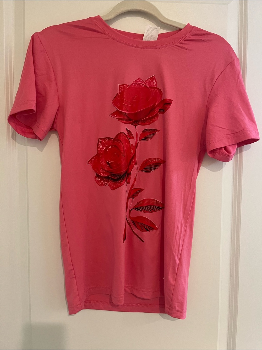 Pink Floral Graphic Tee - Women